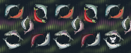 Polar Headband - Salmon in the Lights